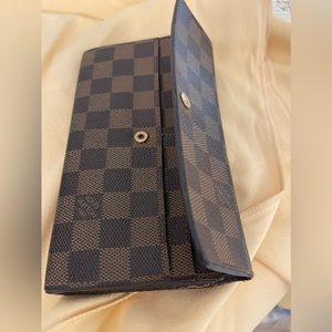 Louis Vuitton Brown Checkered Wallet